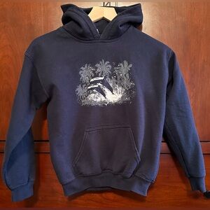 288. Kids Gildan Activewear SRL Sea World Navy Blue Dolphins Pull-Over Hoodie